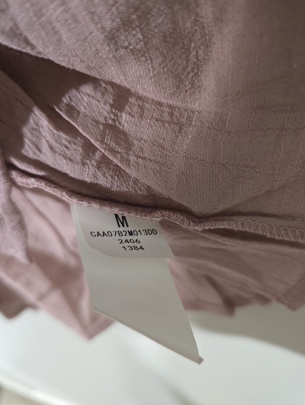 NWT Cupshe Dusty Pink Button-Front Ruffle Tunic Simwim Coverup Dress Size Med - Picture 5 of 6